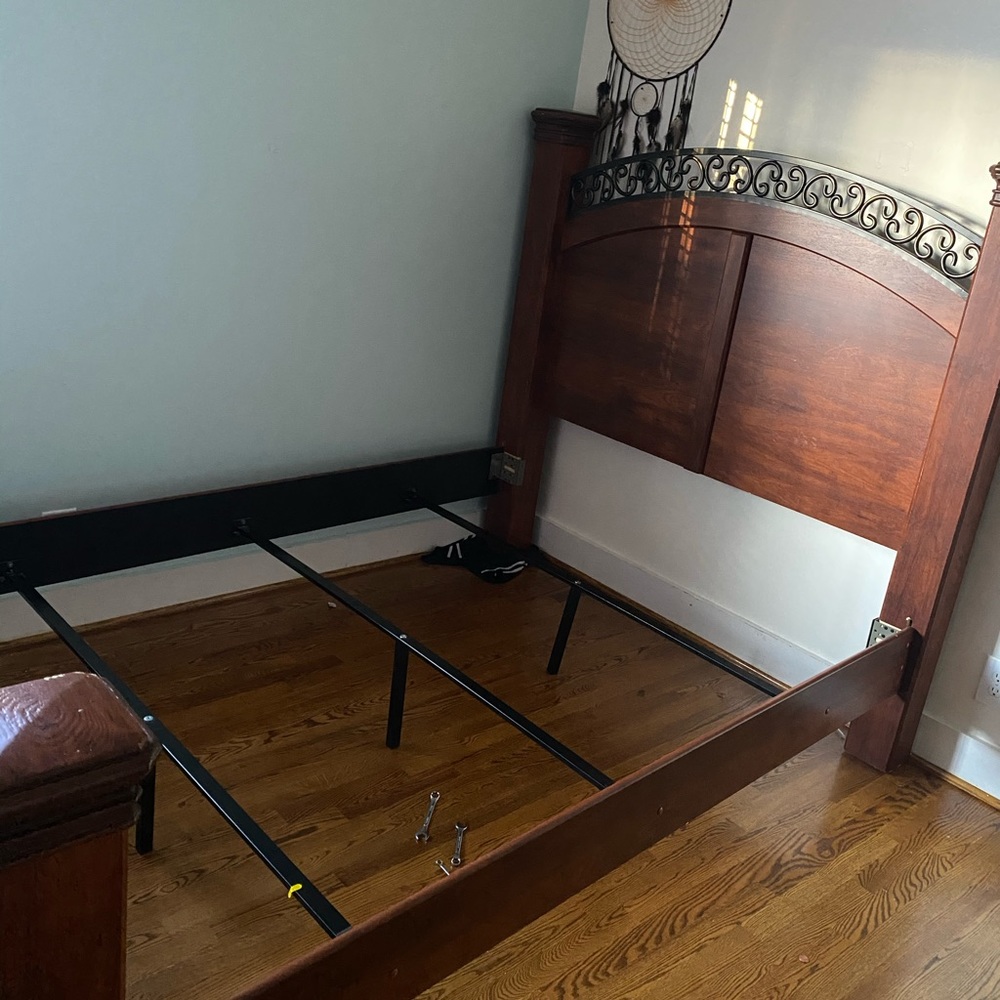 Bed frame and headboard